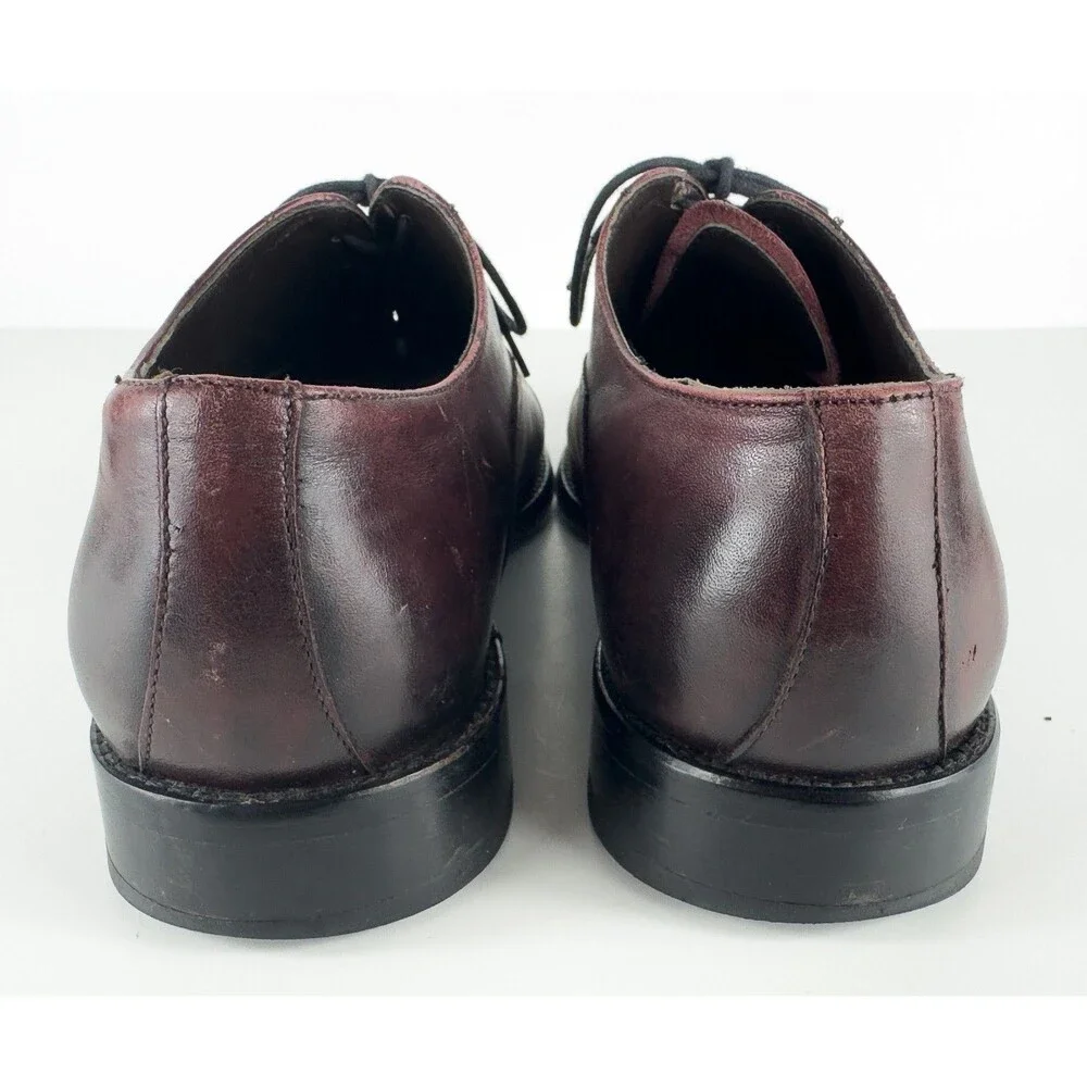 To Boot New York Men's Aidan Cap Toe Oxfords Burnished Cognac Brown US 11
